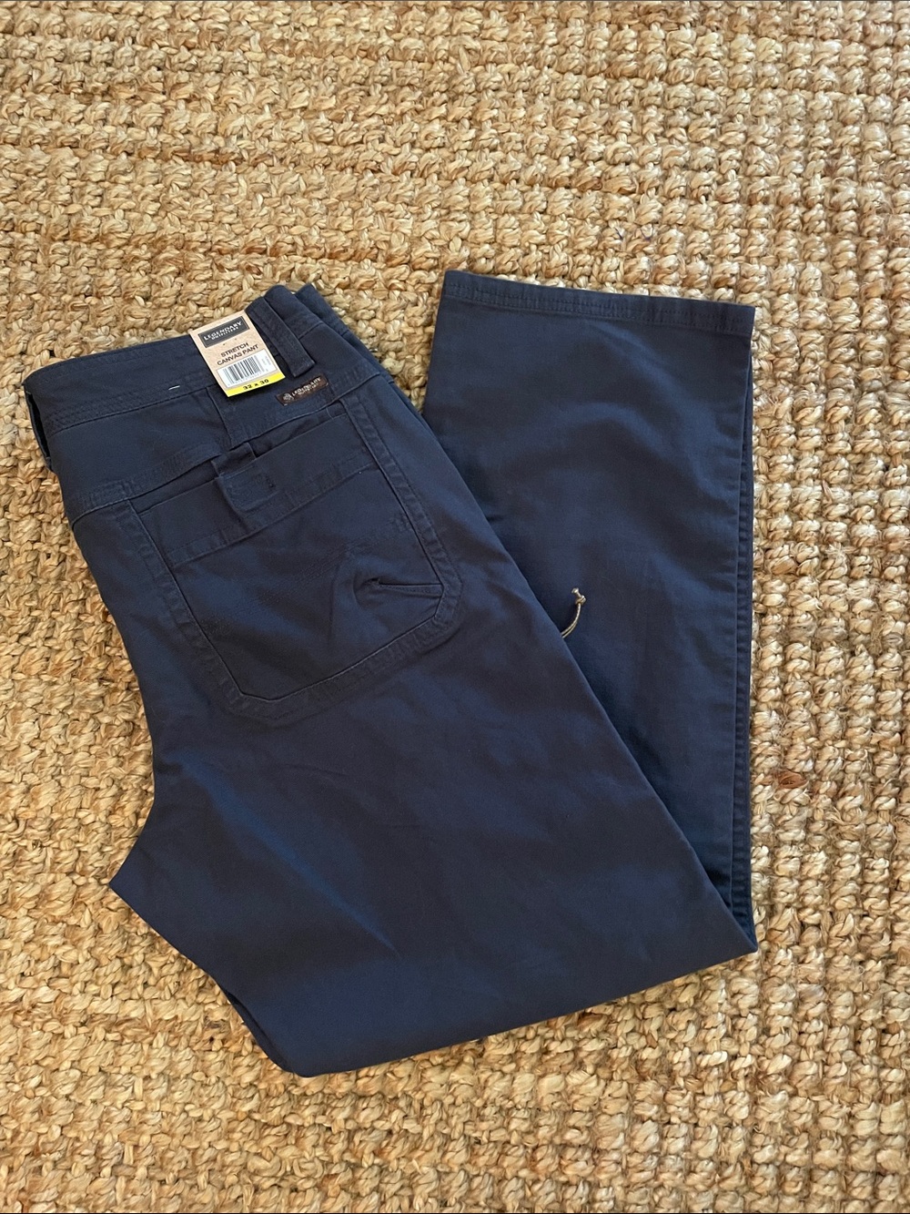 Straight Fit Men's Navy Jeans - Dark Navy Stretch canvas pants